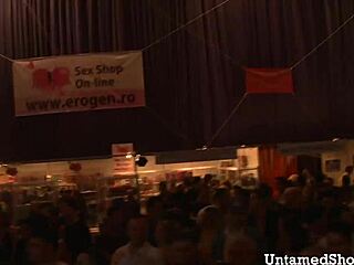 Naughty Brunette Performs Striptease, Clothes Ripped Off