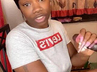 Üvey kız kardeş 11 inç sert BBC'yi sözlü olarak emiyor