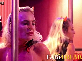 Diabinha Milf Pole Dances And Gets Ass Cumshot