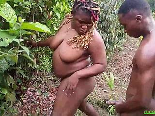 I slammed my community girlfriend hard in the bush with her big ass bent over