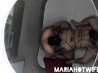 Intense threesome anal fuck with cum swallow