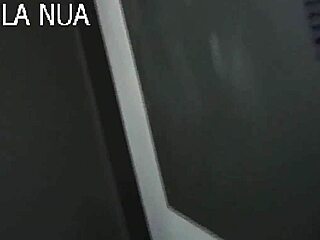 Latina teen in lingerie gets attended by a guy, but turns off because he's her boyfriend's voyeur.