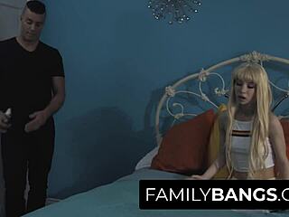 Uncle sneaks to stepniece's home for rough care, wow! 😈