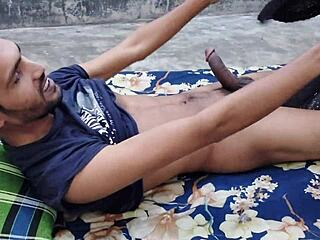 hanif and popy bent over for hard black cock! real slut action!