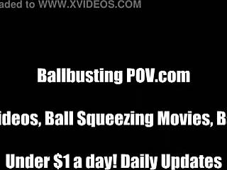 i kick your nut hard in femdom