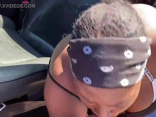 thot gets mad sucking dick in public lol