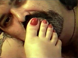 Wife Cailleach Mara gives footjob and squirts during fuck