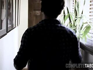 Teen joins taboo threeway group fun