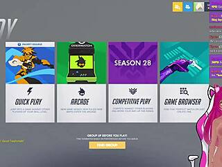 Vtuber Lewdneko Plays Overwatch and Gets Spanked in Anime Fun