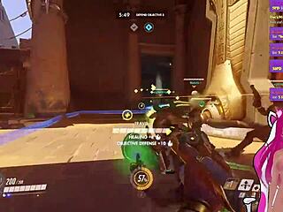 Vtuber Lewdneko Plays Overwatch and Gets Spanked in Anime Fun