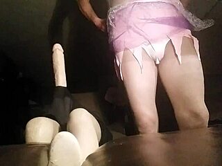 Intriguing crossdressing in panties and pantyhose