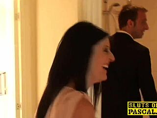 British sub dominated roughly in stockings