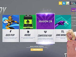 Vtuber Lewdneko Plays Overwatch and Gets Spanked in Anime Fun