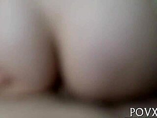 Watch the erected cock enter the shaved vagina