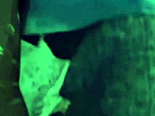 Charlene Roben, sexy French brunette, banged outdoors at night