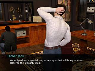 Father Jack invites av in nursing pleasure game