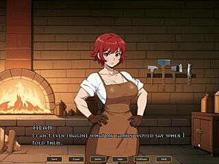 I watch the tomboy masturbate thinking of me in hot forge hentai