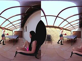 ثلاث شقراوات تشيكيات مذهلات يلعبن تنس طاولة متوحش في نيك جماعي POV