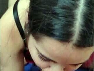 Gostosa Sucks Monster Cock Before Riding Ft White Moon