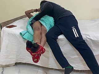 Sexy Horny Brunette Riding Hard on Dick in Bedroom