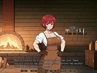 I watch the tomboy masturbate thinking of me in hot forge hentai