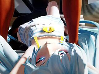 Miku gets wet and teases by the pool in part 1