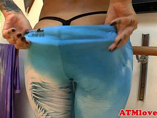 Inked Babe Gaping Ass with Deep Drilling