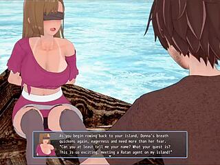 harem rpg remastered donna gets double action with blindfolded ralph in wild game