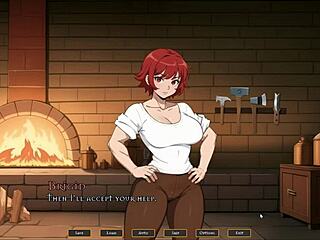 I watch the tomboy masturbate thinking of me in hot forge hentai