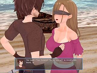 harem rpg remastered donna gets double action with blindfolded ralph in wild game