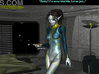 in this sci-fi mission, aletta ends with shaved pussy fucking