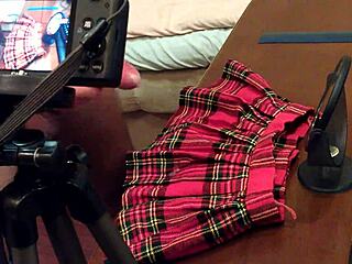 My first fetish video featuring skirt play