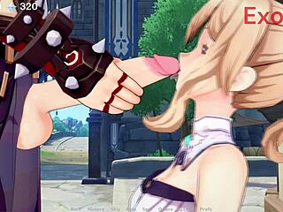 Jean from Genshin Impact dominates in this wild hentai anime compilation of raw scenes.