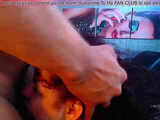 Deepthroat with monster cock and big tits 😈💦