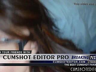 My submisive wife pleas my big kok with blowjob and facial.