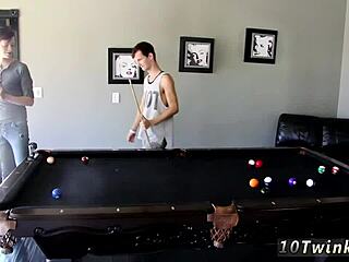 Hey, sweet school gay boys banging hard by the pool! 🏊