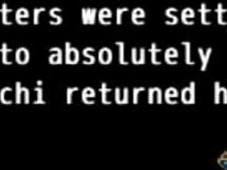 Minako cheats in English hentai game 5.
