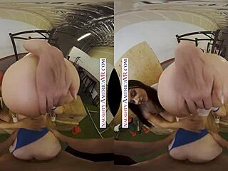 Девойки от Naughty America изненадват треньора с групов секс 😏