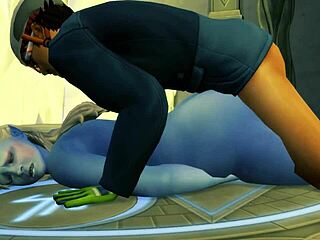 Evil snow queen gets humbled by cock