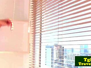 Ladyboy Jerks in Fishnets