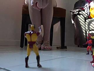 Giantess Blonde Dominates Toys and Balloons