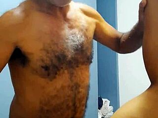 Old black daddy fucks married man with monster cock