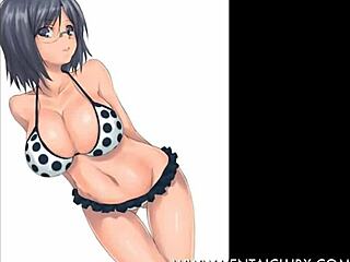 Аниме девчонки показывают сексуальные эччи движения