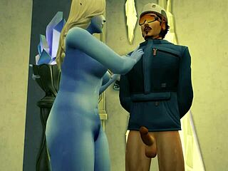 Evil snow queen gets humbled by cock