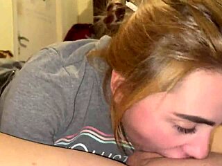 Blonde Babe Sloppy Deepthroat Dick To Cum In Mouth.