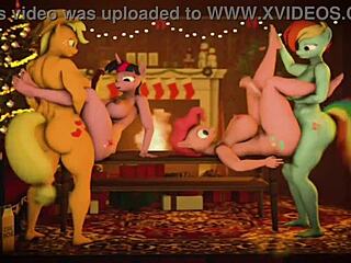 Ich krieg nicht genug von Applejacks MLP 3D-Blowjob-Compilation P4