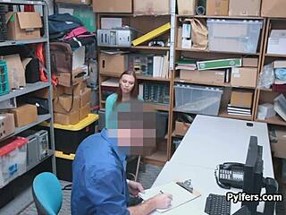 czech hottie caught and fucked by security