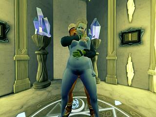 Evil snow queen gets humbled by cock