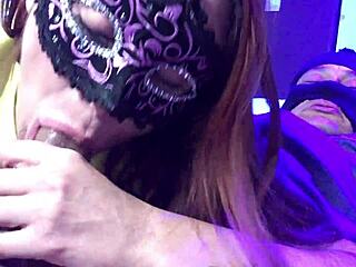 Grabbed by the ass while trying on a dress to suck cock!