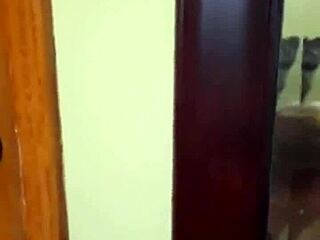 my good buddy surprises me with a wet sloppy blowjob at home